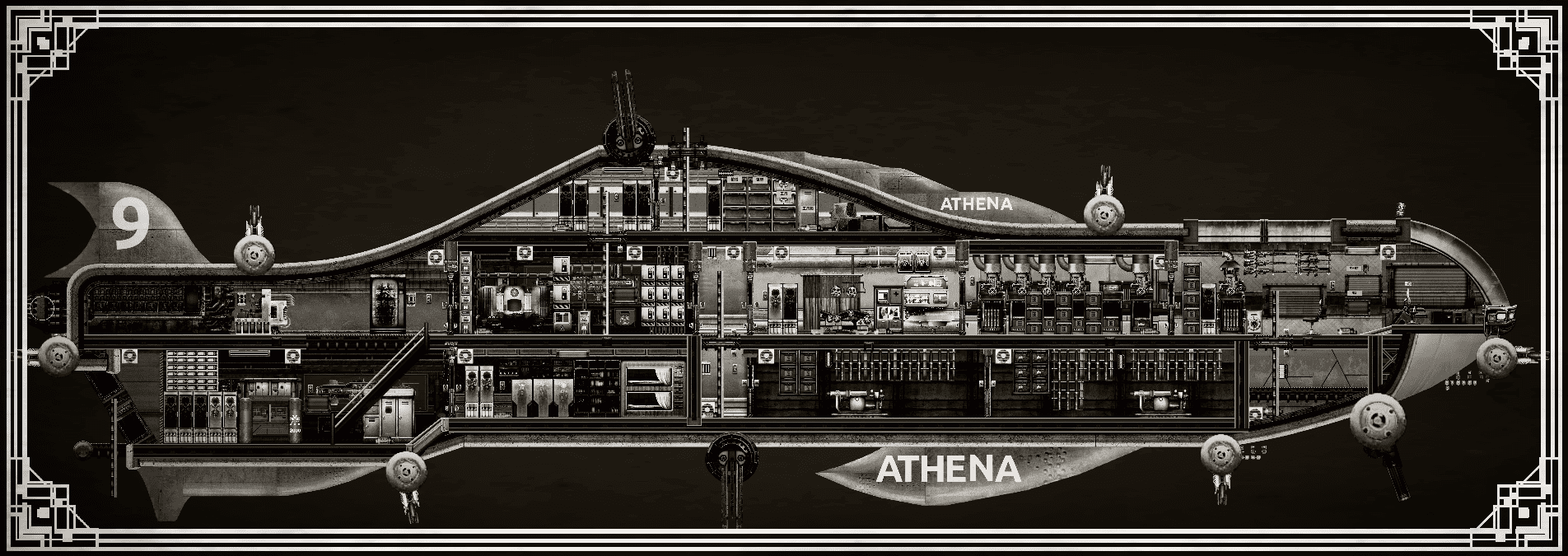 雅典娜科研船-Athena – Barotrauma Mod