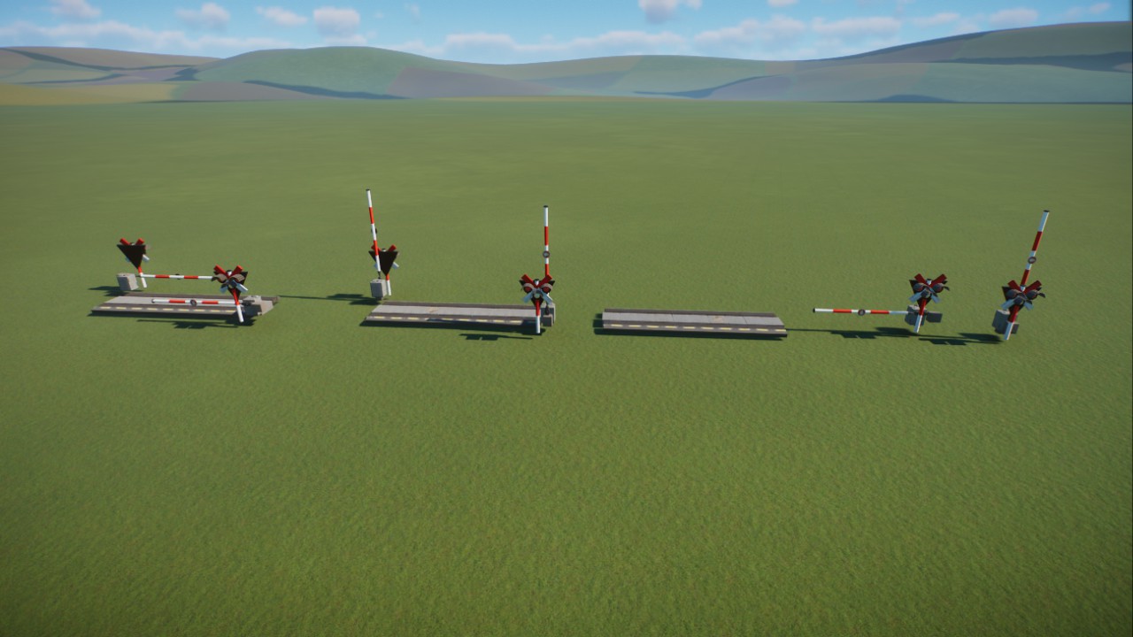 Railroad Crossing pack / Pack de  passages à niveau