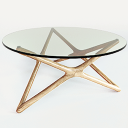 Glass Coffee Table - Light