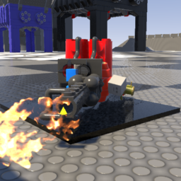AI Flamethrower turret