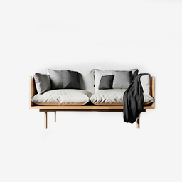 Modern Loveseat - White