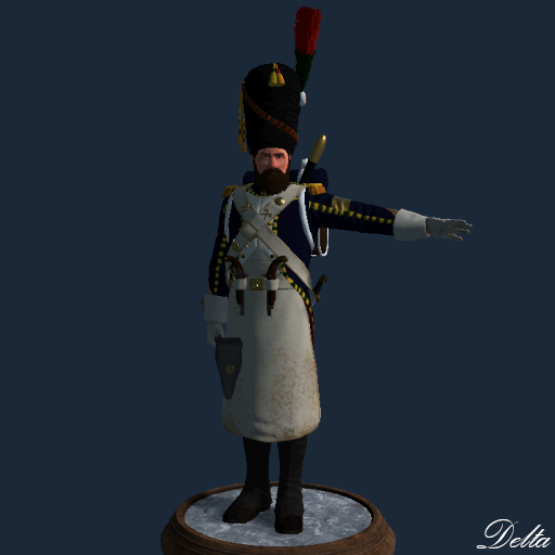Sergeant Major Sapper of the Chassor of the Guard - French