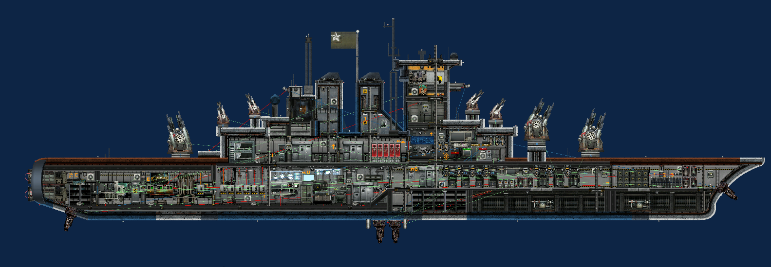 (光榮級)莫斯科號巡洋艦 – Barotrauma Mod