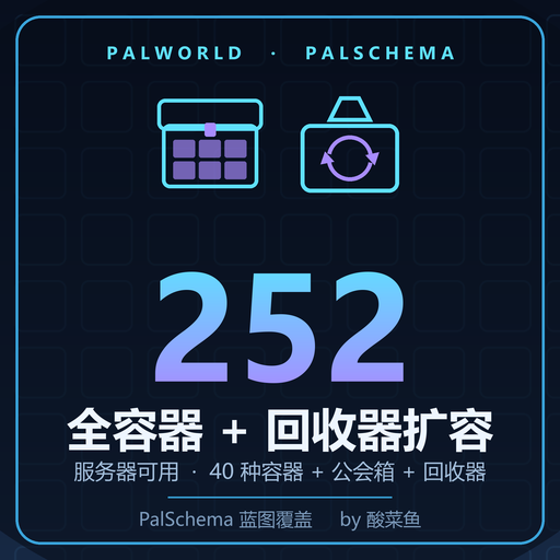 酸菜鱼 · 全容器扩容（公会箱444 + 其他原版4倍）