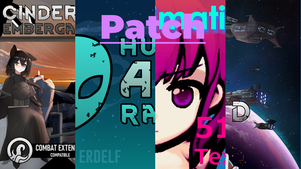 Cinders FA de-animeify Patch mod preview for RimWorld