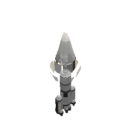 Small space station and rocket
