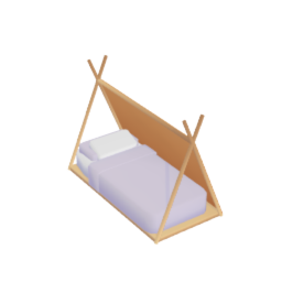 childrens tent bed