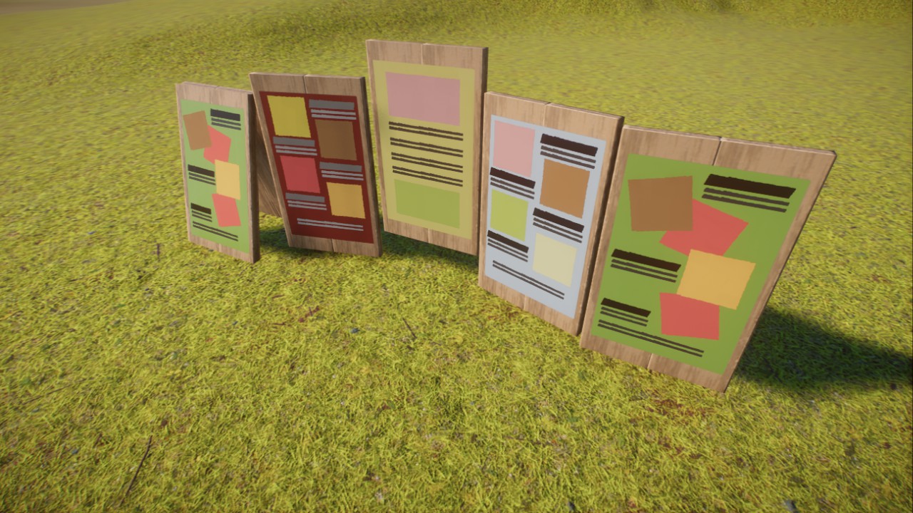Shop menus/ posters
