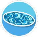 Water Print Oval