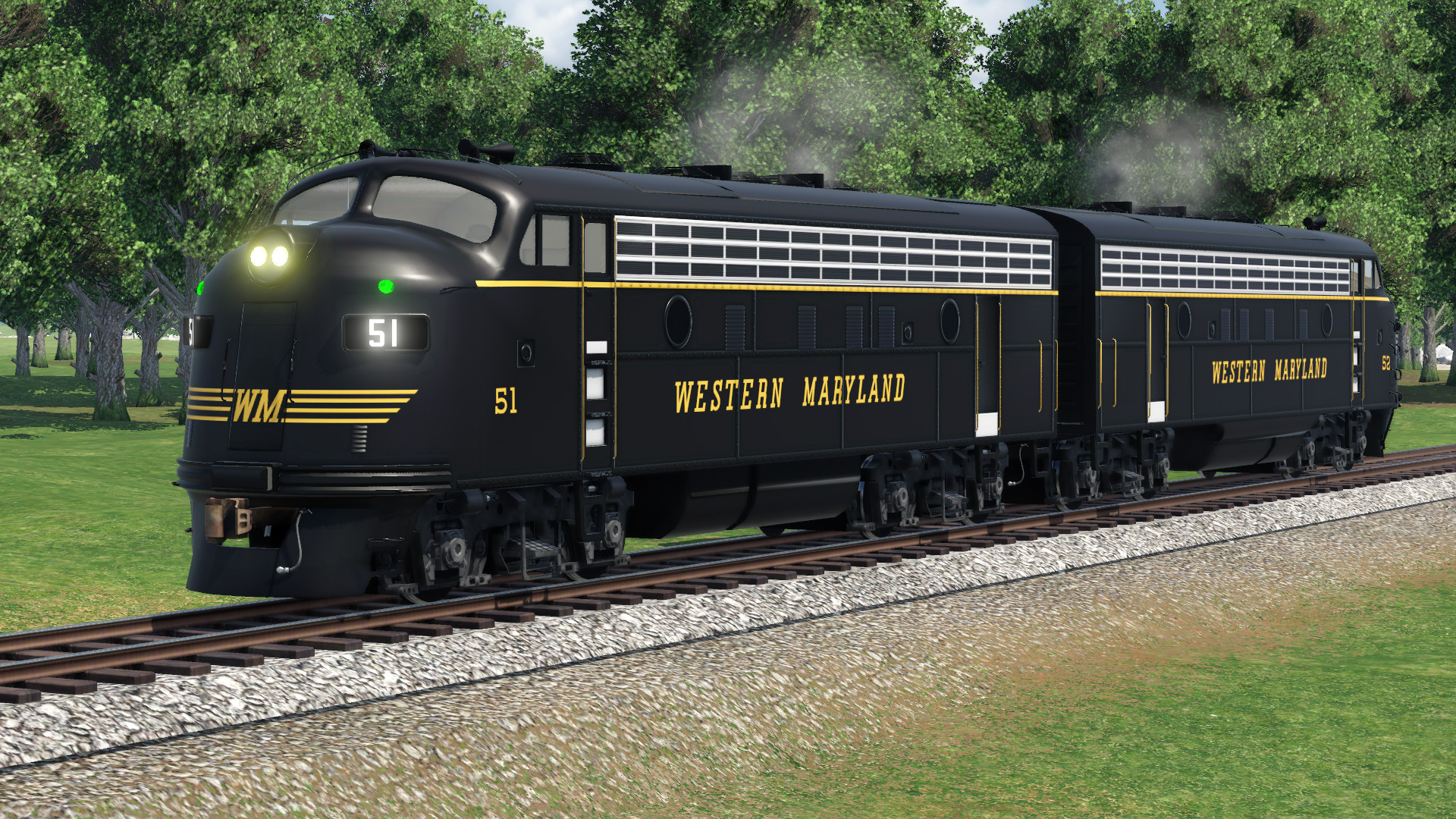 EMD F Unit Expansion: Western Maryland F3 skin package