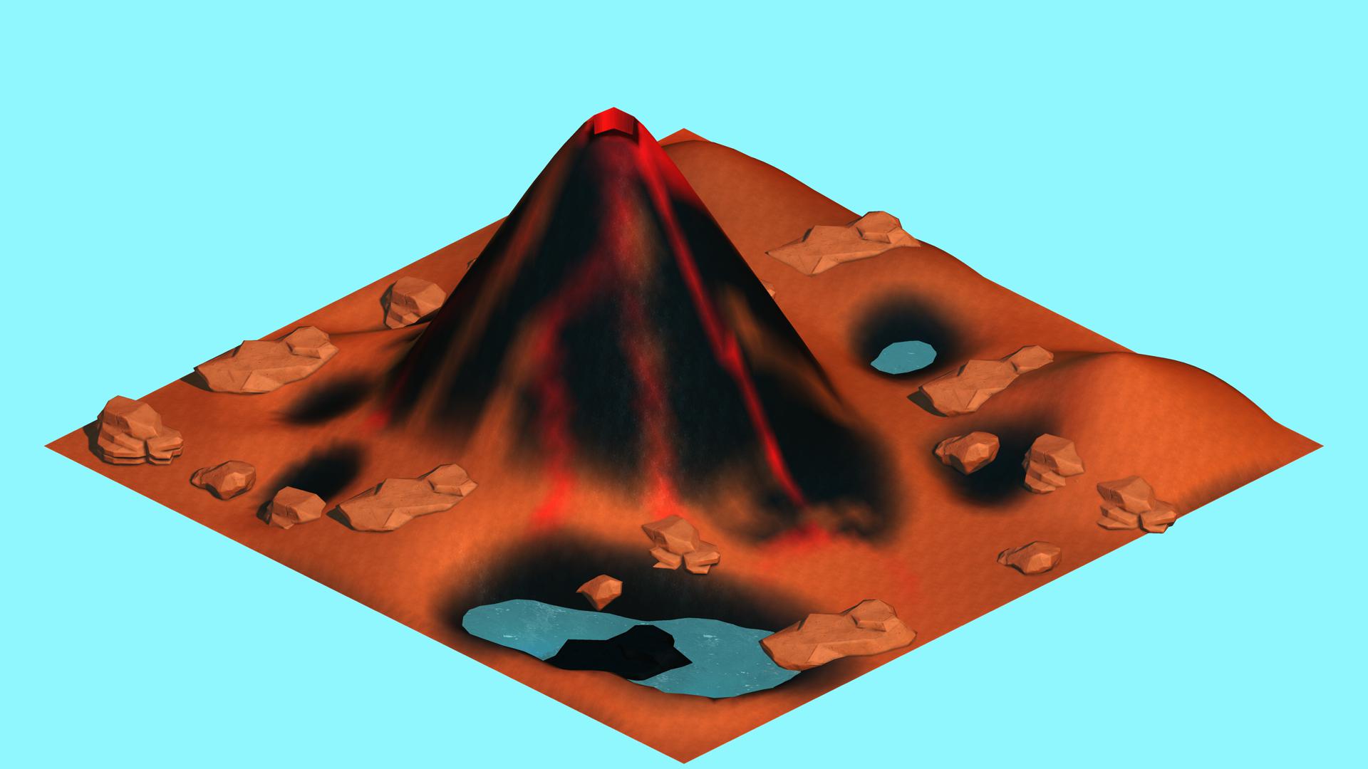 Oil lake on mars with volcano [for scrapman's mars thing].tile