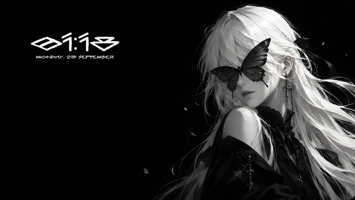 Black Anime Butterfly