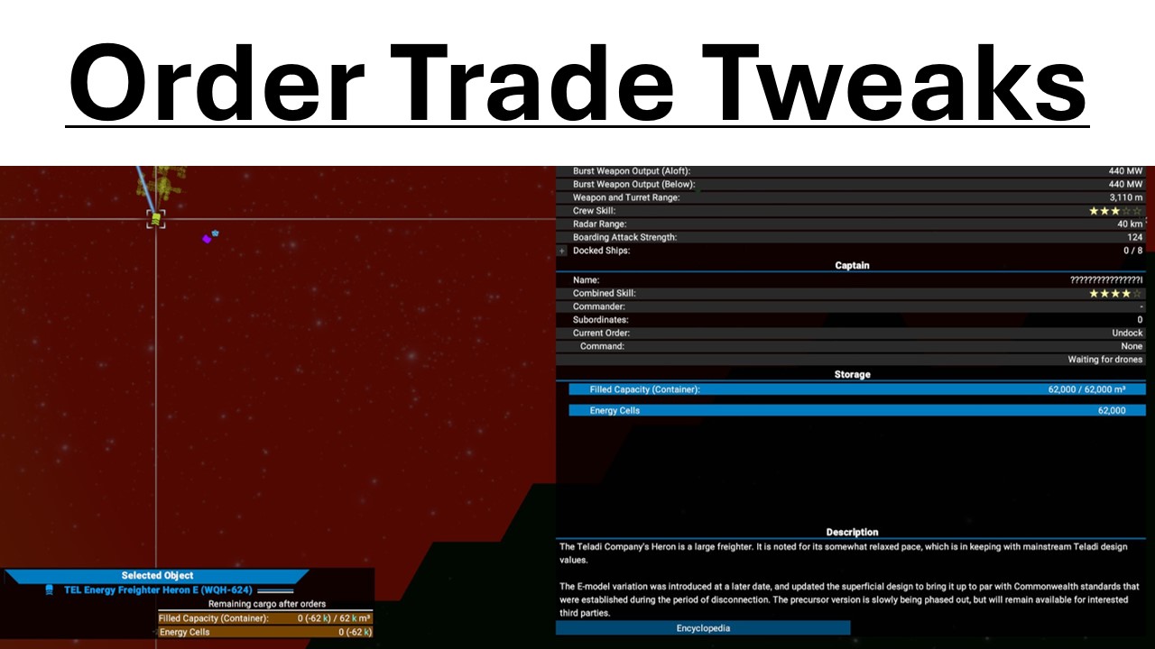 Order Trade Tweaks
