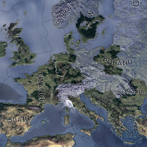 No Countries Outlines on Map