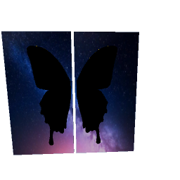 Butterfly wall art gold