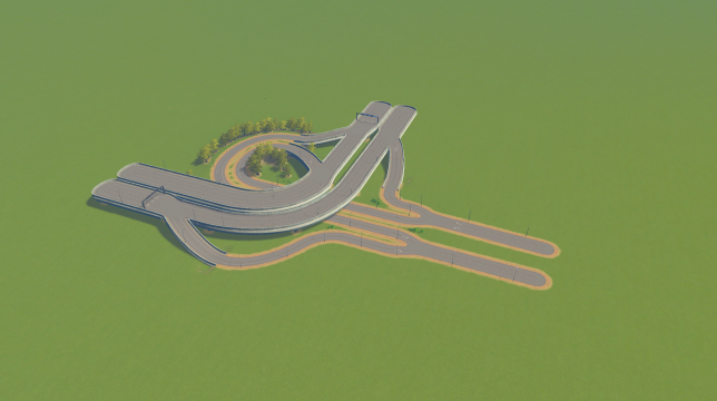 Inverted Highway Corner Exit