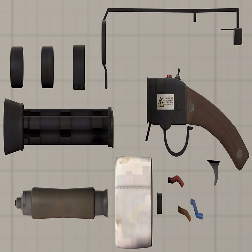 Team Fortress 2 Enhanced Minigun Scattergun (Prop)