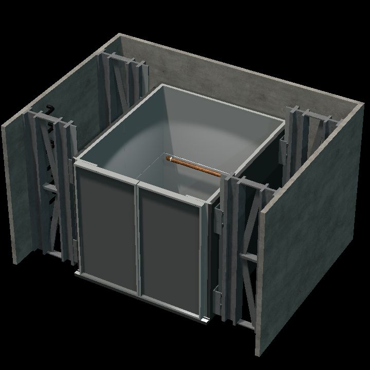 Elevator no-door-cabin-no-top