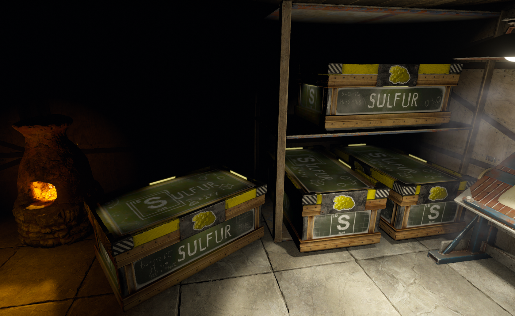 Scientific Sulfur Storage
