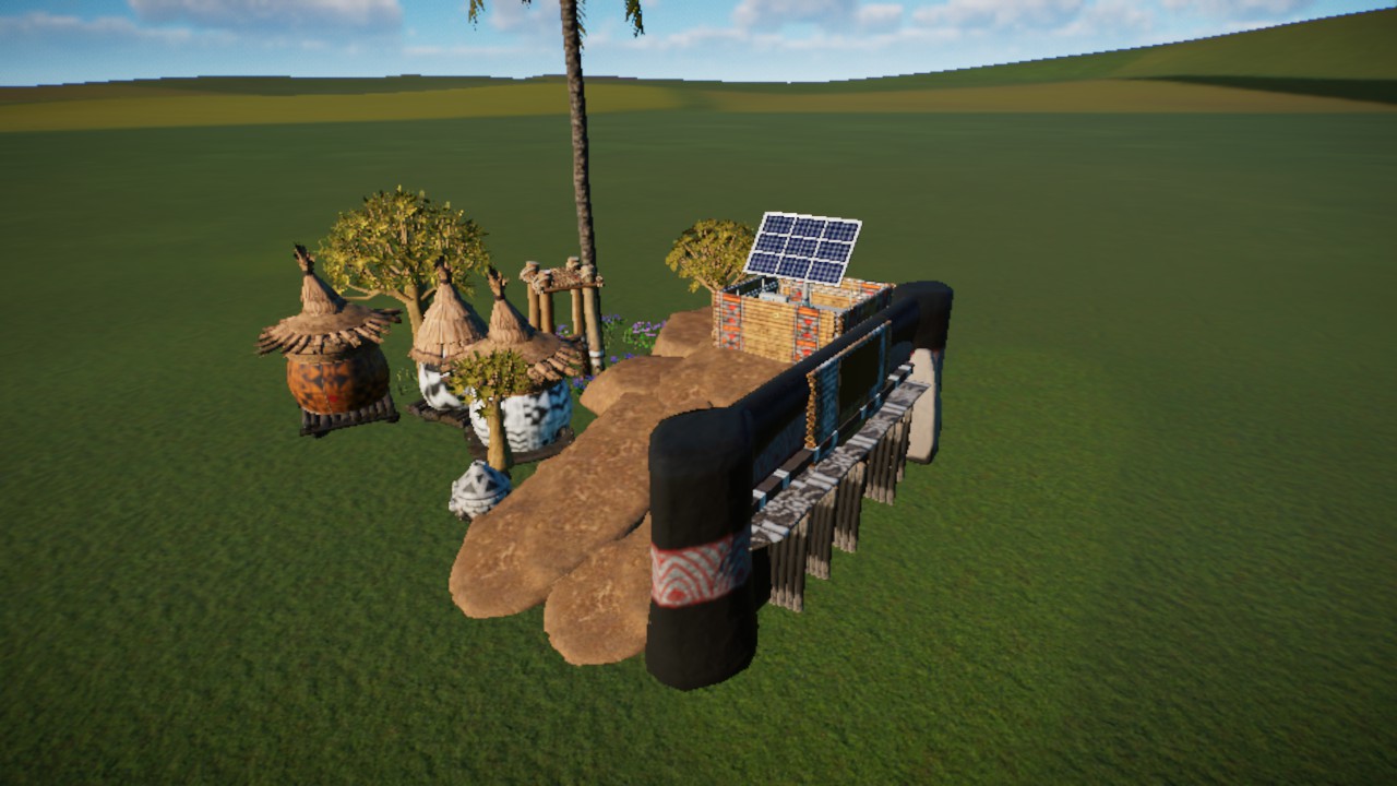 African solar panel and automats