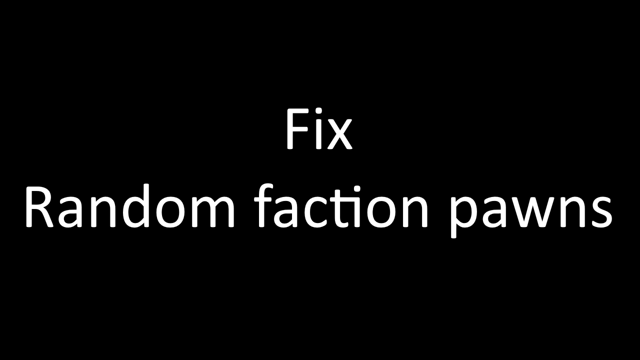 Fix random faction pawns mod preview for RimWorld