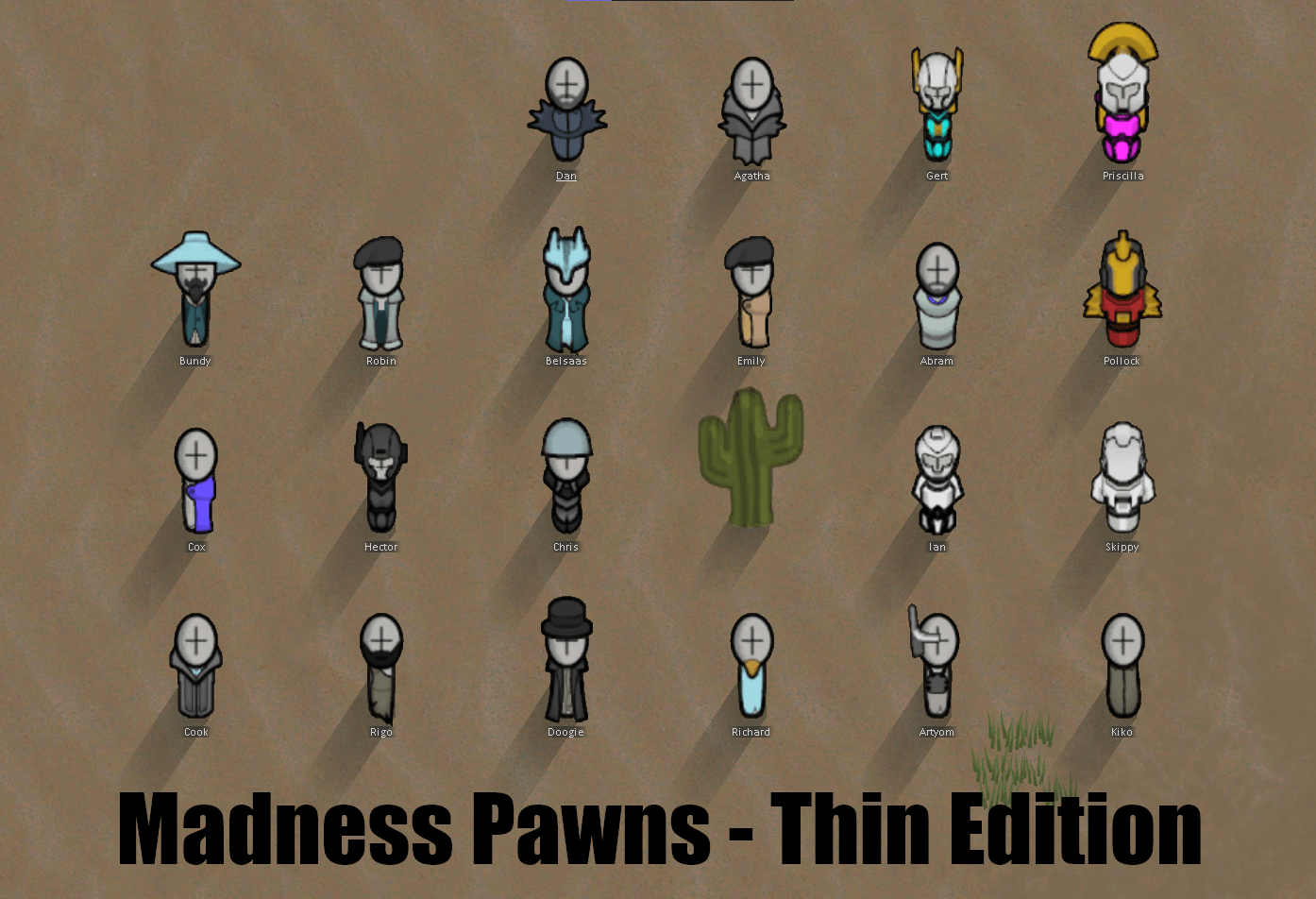 Madness Pawns 1.3 (old) - Thin Edition