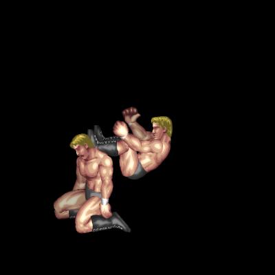 背面ドロップキックコンビネーション / Back Dropkick Combination