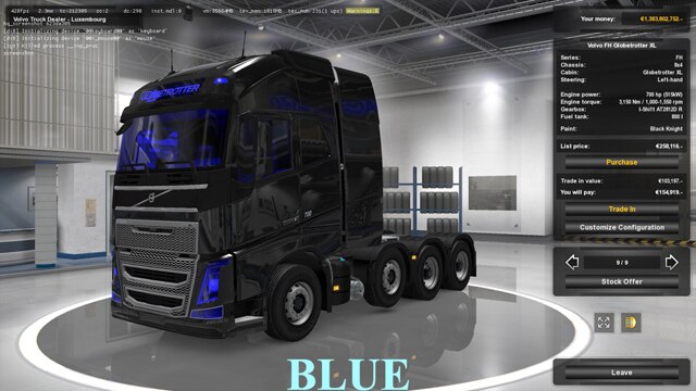 Tinting glasses and headlights(without windshield) V1.31 (BLUE)