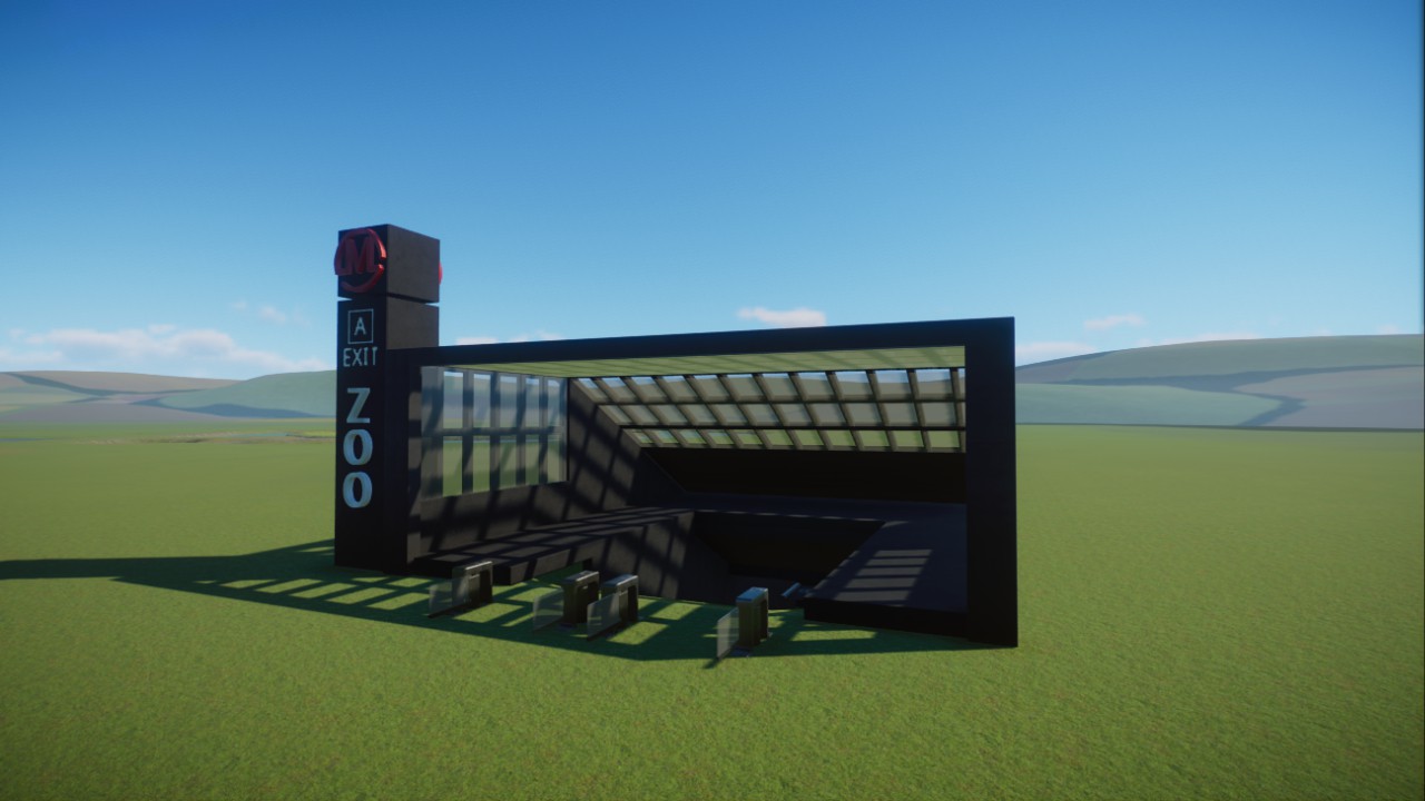 Subway station entrance 地铁站入口