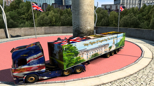 Queen Elizabeth II SCS Box Trailer Paint
