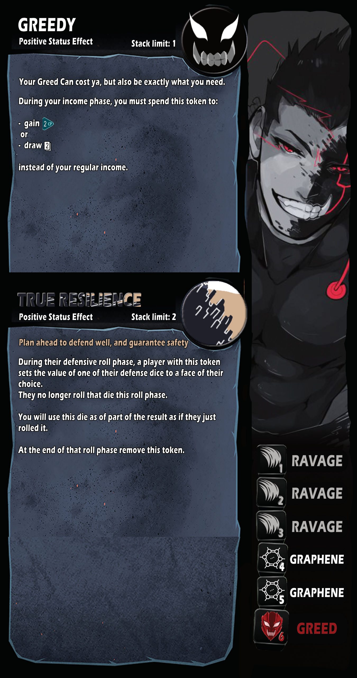 Greed, FMA, dice throne homebrew, PrintNplay ready