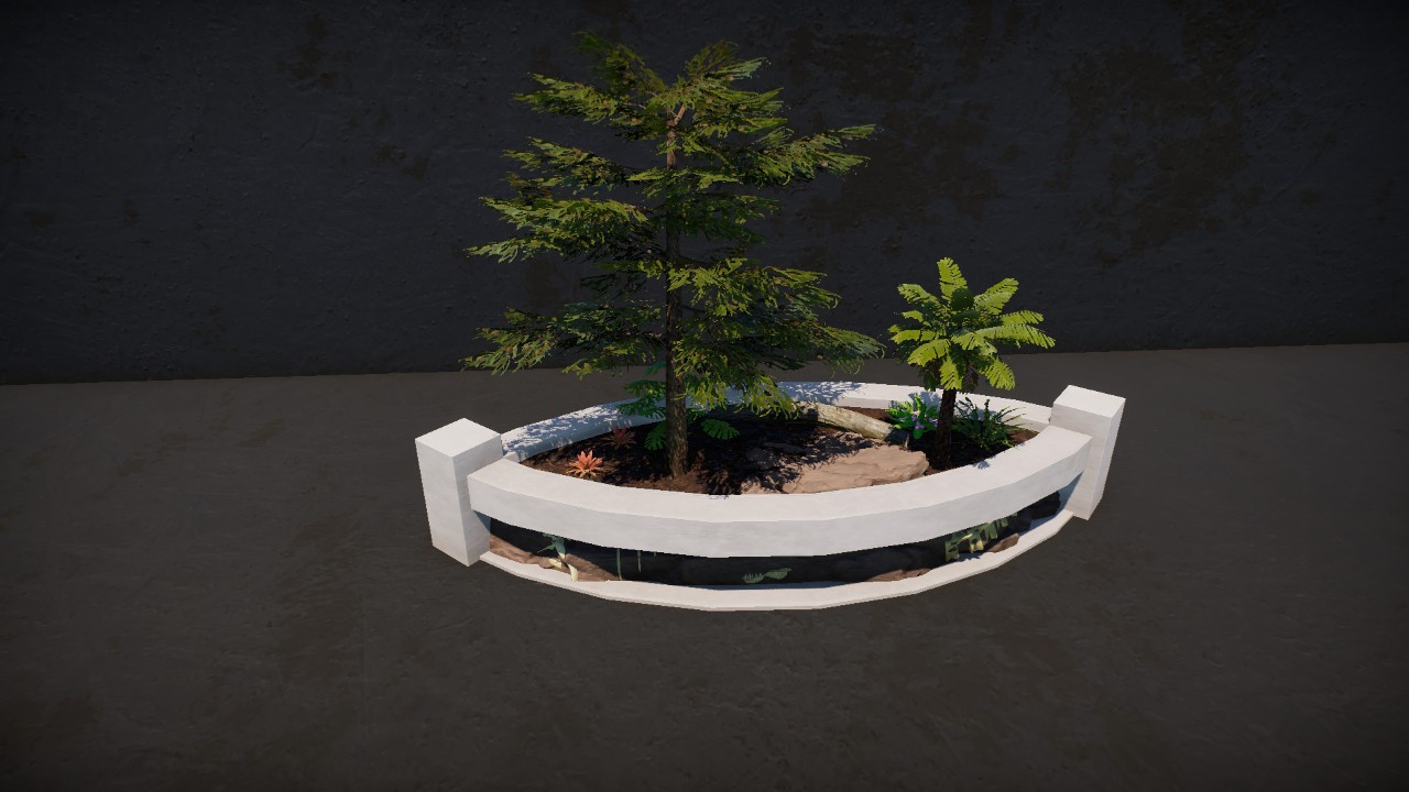 Costal Concrete Fossil Planter