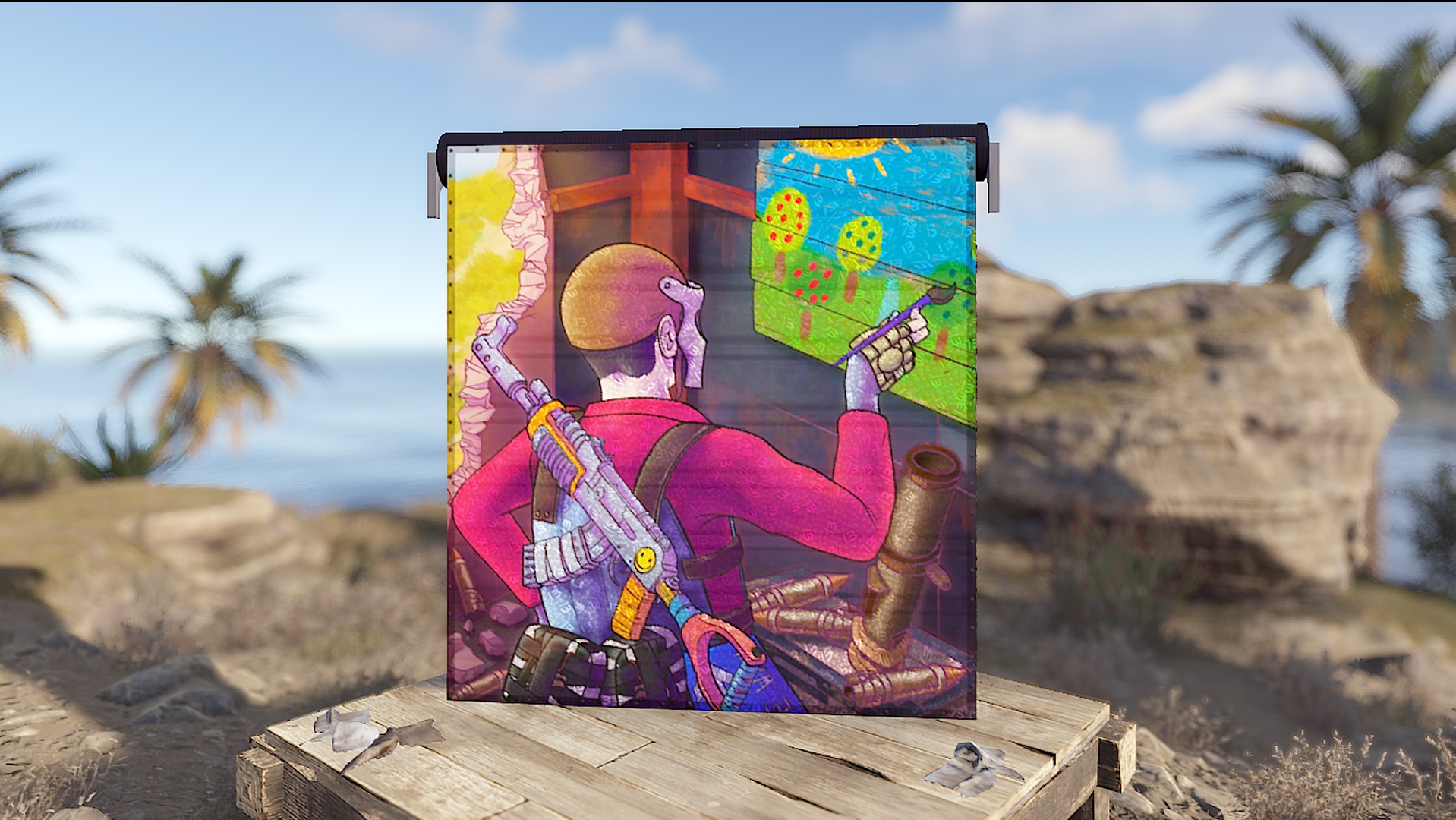 THE 13th RAID Garage Door