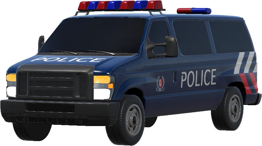 Singapore Police Van