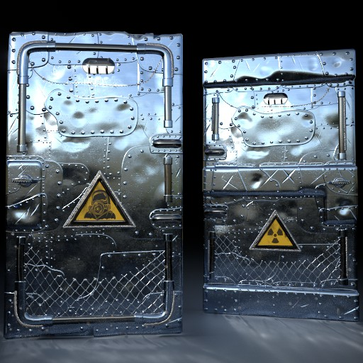 Protector | Wooden Door [V2] | (Transparent) (Glow) (No Window)