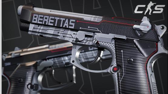Cyber Dual Berettas (Fixed the  PBR range)