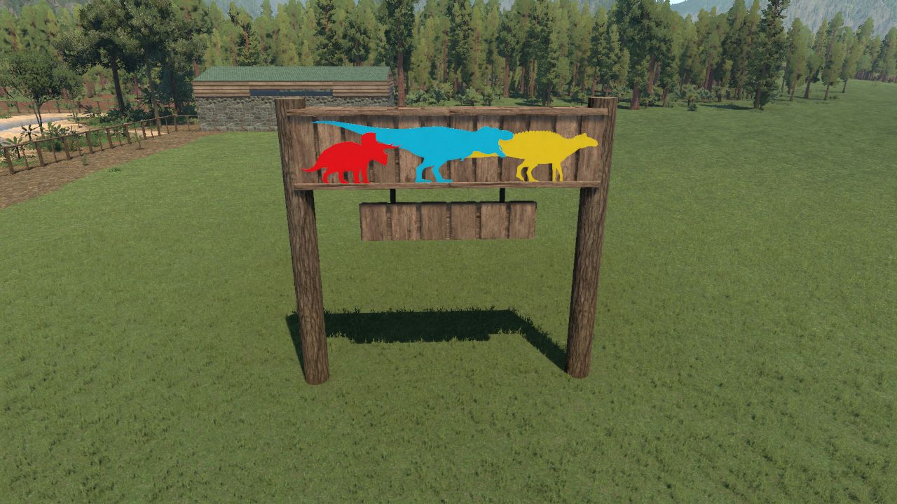 Customizable Rustic Park Sign