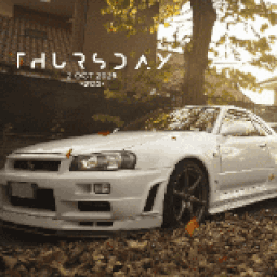 WHITE NISSAN SKYLINE R34 preview