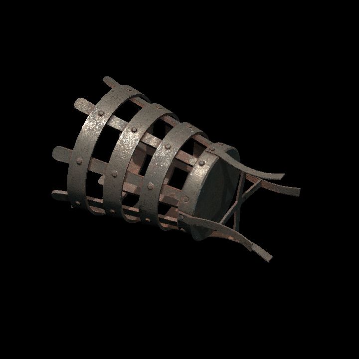 Toppled Rusty Brazier