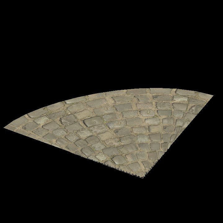 Cobbled road - Curve 1.1