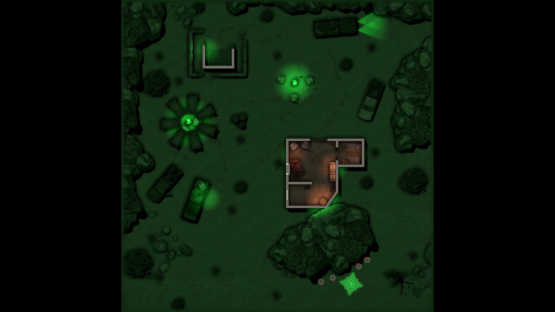 Troubles in Africa: "Desert Camp" (Night)