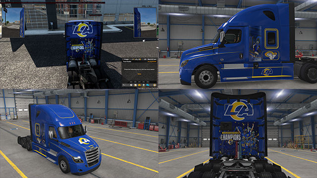cascadia la rams truck skin