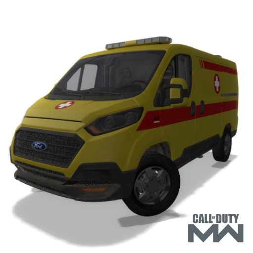 [simfphys] Ford Transit Ambulance RU from Modern Warfare 2019
