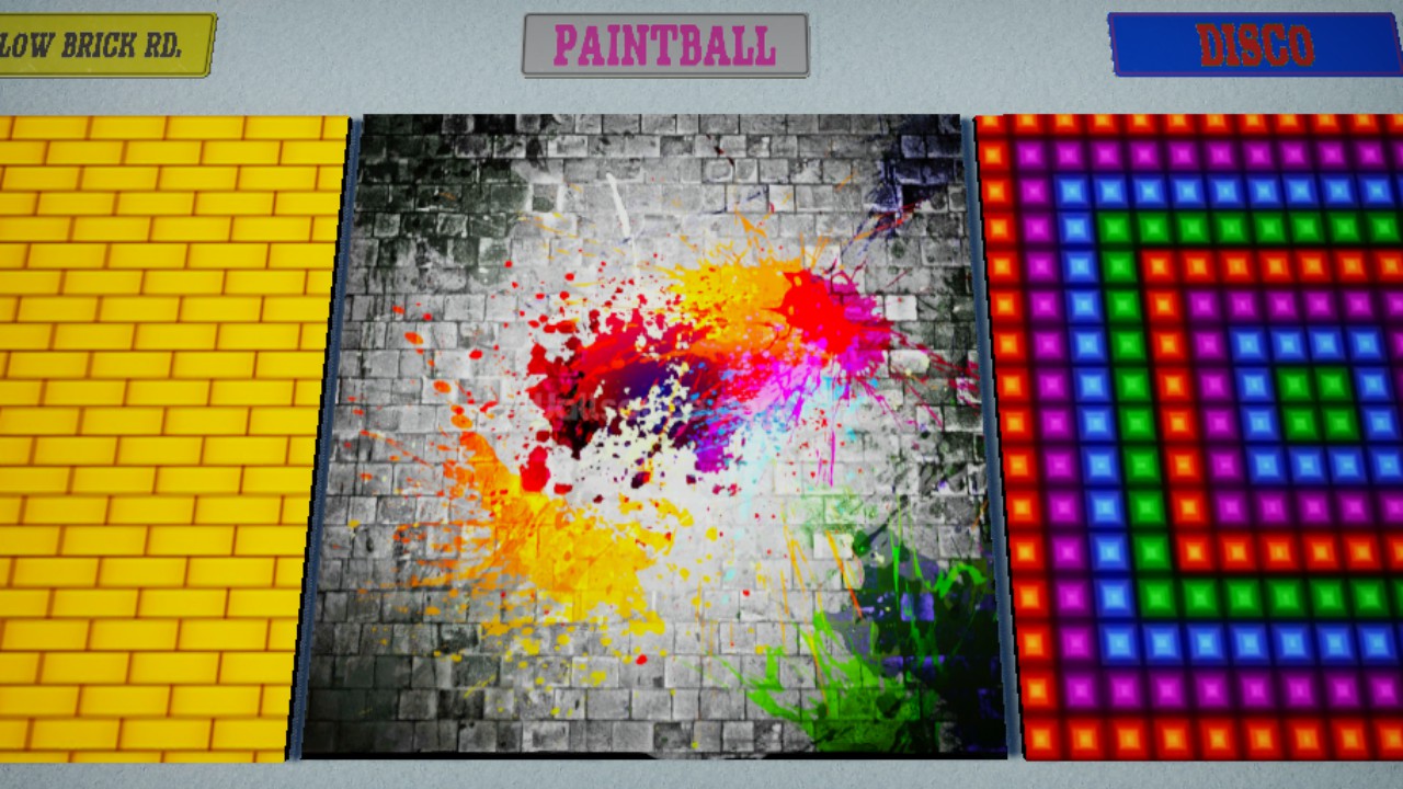 Paint Splatter Brick wall 8m
