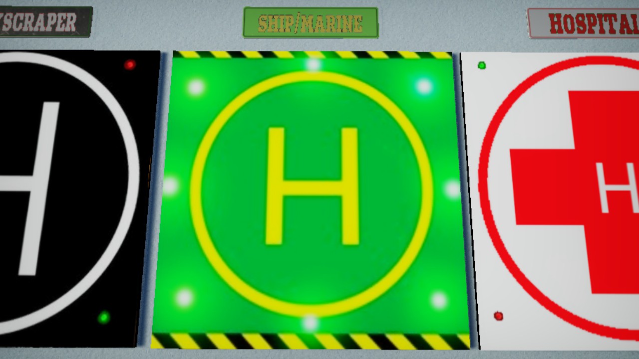 Ship Helipad - light emissive 8m square