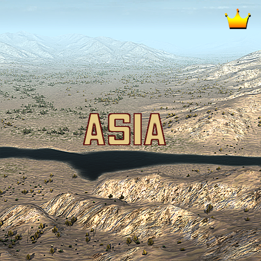 Arabic Map Asia (Empty)