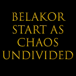 Start with belakor as Daniel [Might not work]
