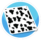 Animal Print Rug - Cow