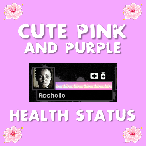 Cute Pink & Purple Health Status (With Decorations) – Left 4 Dead 2 Mod