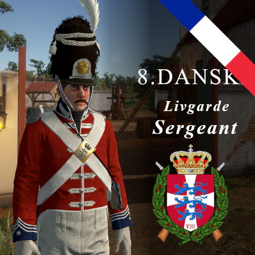 8. DANSKE Den Kongelige Livgarde Sergent